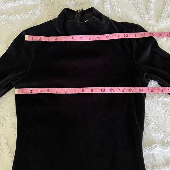 T By Alexander Wang Black Velvet Mini Cocktail Party Dress Exposed Back - Picture 10 of 14